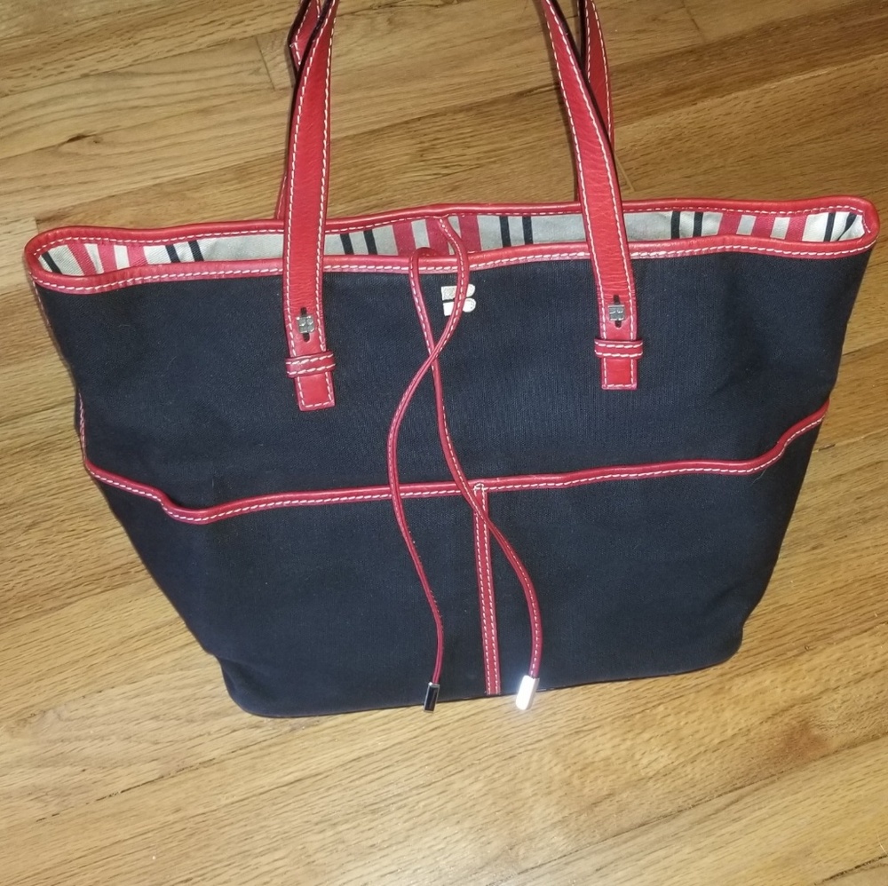 Kate Spade Leather & Canvas Tote